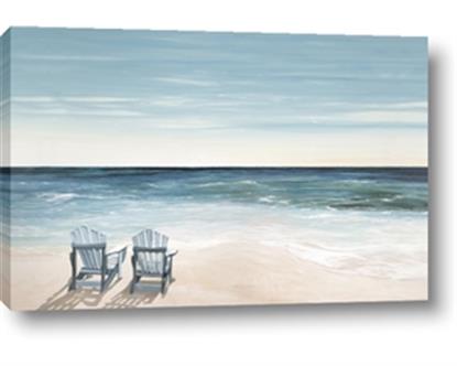 Image de Two  Adirondack Chairs on the Beach