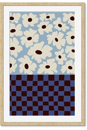 Picture of Blue Patterned Floral Perfection 