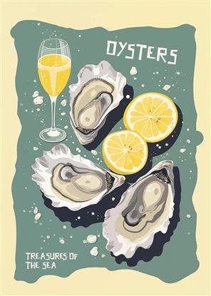 Picture of Oysters Poster