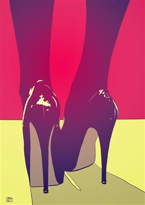 Picture of Retro Heels Poster