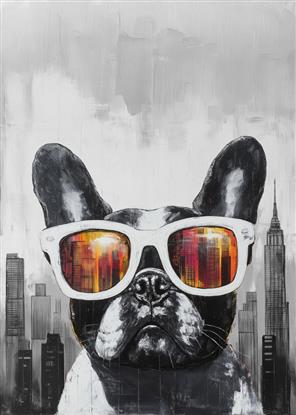 Picture of Bulldog - Too cool for School Poster