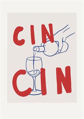 Picture of CIN CIN Typography Poster