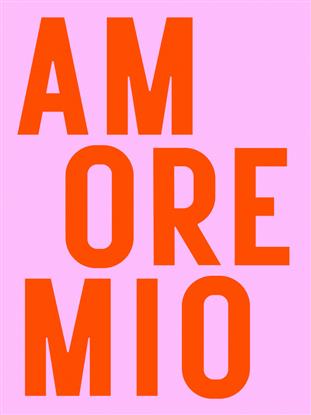 Picture of Amore mio Typography Poster 