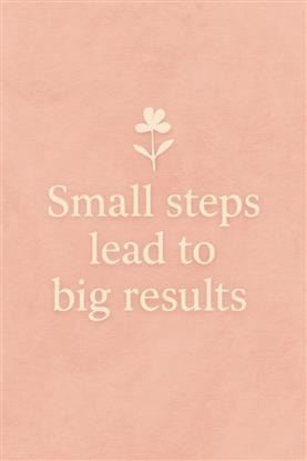 Picture of Small Steps Typography Poster