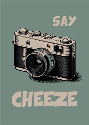 Picture of Say Cheeze Typography Poster