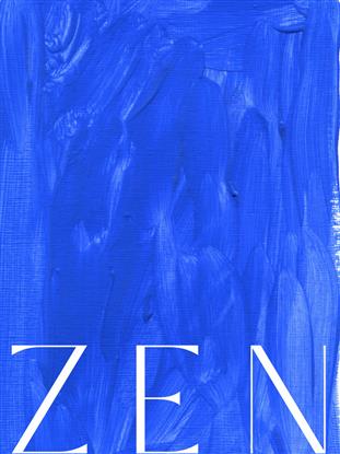 Picture of Zen blue Poster