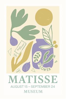 Picture of Matisse Fleur Museum Poster