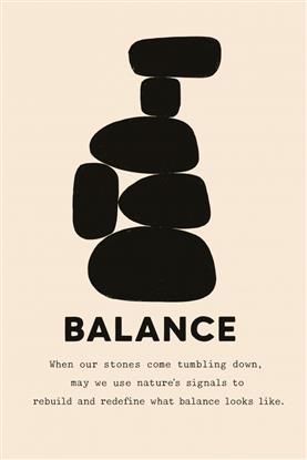 Picture of Stone balance Poster
