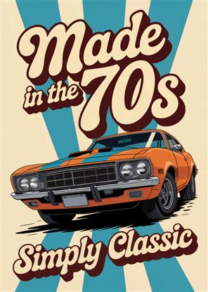 Picture of Made In the 70s Typography Poster